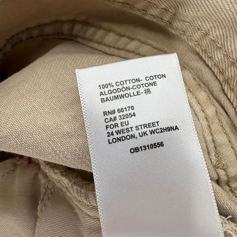 BDG Dad Slim Tapered Jeans 34x32 Beige Khaki Cotton Denim